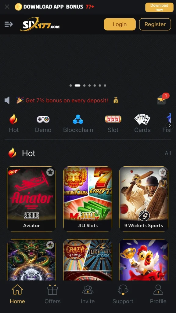 six177 game interface